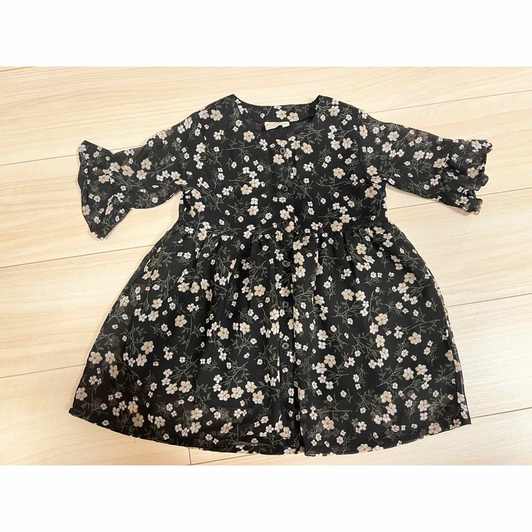 ザ スタンダード クロージングメイド 七分丈ワンピース90cm キッズ/ベビー/マタニティのキッズ服女の子用(90cm~)(ワンピース)の商品写真