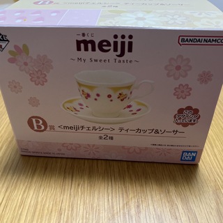 一番くじ　meijiチェルシー　ティーカップ\u0026ソーサー　B賞　全2種セット　明治