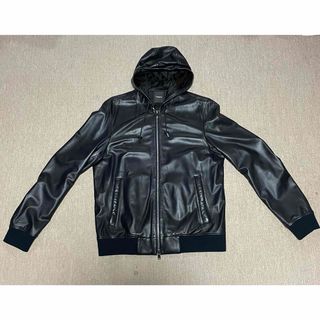 theory - 美品 セオリーレザージャケット MA-1 ライダース ブルゾン 羊