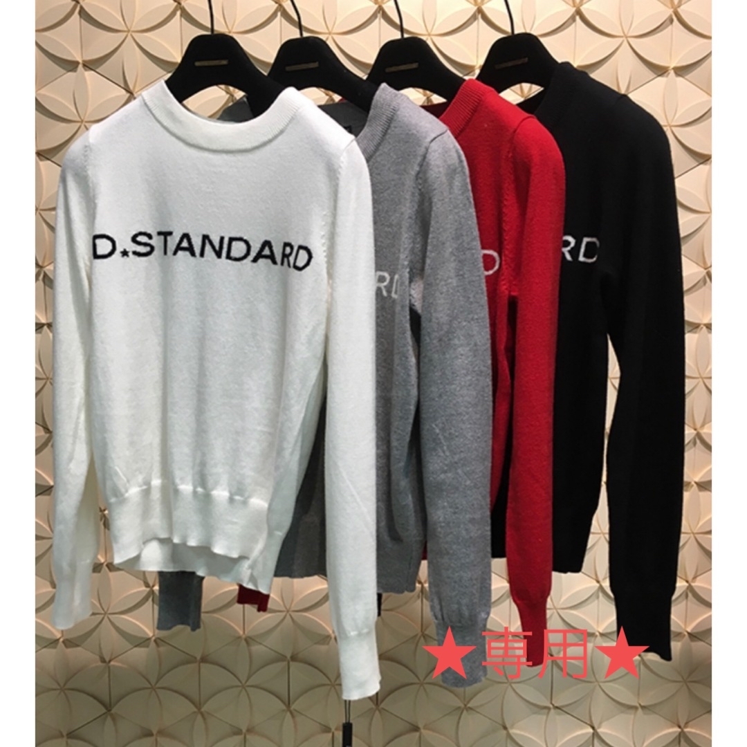 DOUBLE STANDARD CLOTHING(ダブルスタンダードクロージング)のダブルスタンダード　ロゴニット レディースのトップス(ニット/セーター)の商品写真