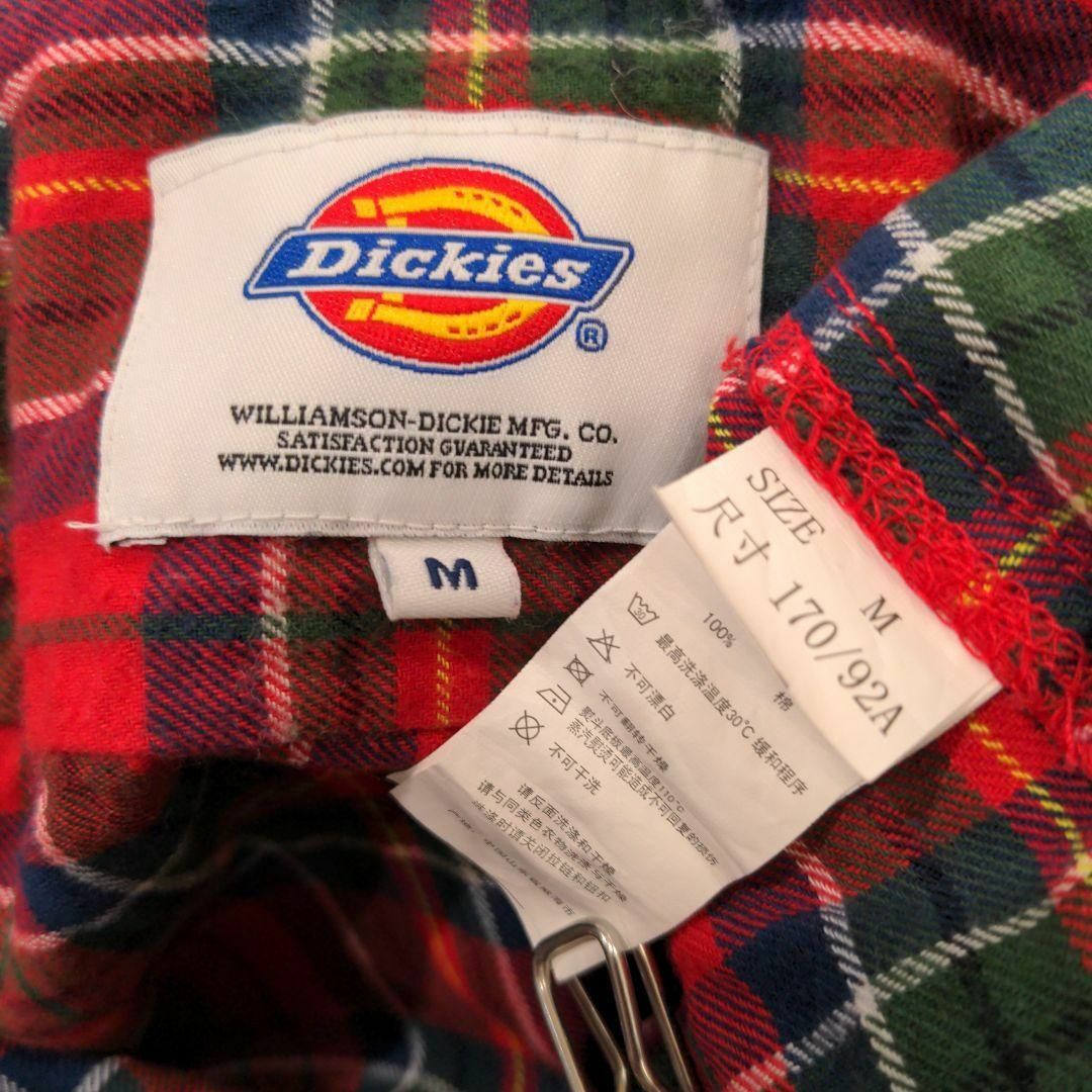 Dickies(ディッキーズ)のディッキーズ Dickies チェック柄 ネルシャツ メンズ M 長袖 レッド レディースのトップス(シャツ/ブラウス(長袖/七分))の商品写真