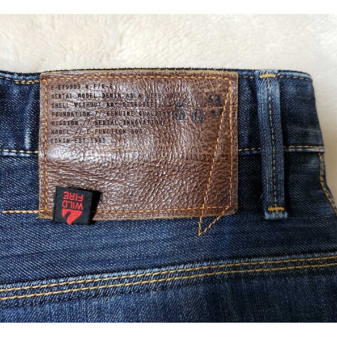 EDWIN(エドウィン)のEDWIN EFW503 立体裁断デニム バイカー 裏起毛 防風 28 WILD メンズのパンツ(デニム/ジーンズ)の商品写真