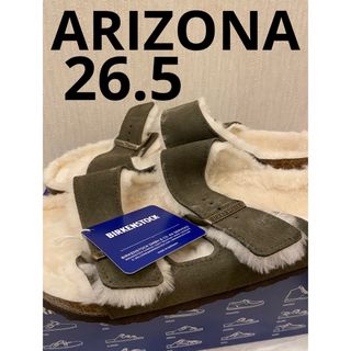 ビルケンシュトック(BIRKENSTOCK)のビルケンシュトック  ARIZONA アリゾナ　グリーン　ボア　ファー　41(サンダル)