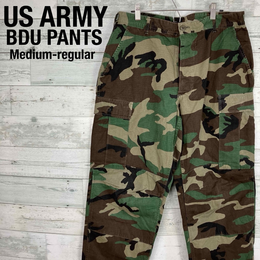 USARMY リップストップ ウッドランド カモフラ BDU ミリタリーパンツ