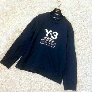 売品　Y-3　ヨウジヤマモト　アディダス　デカロゴ　パーカー　刺繍　19AW 黒