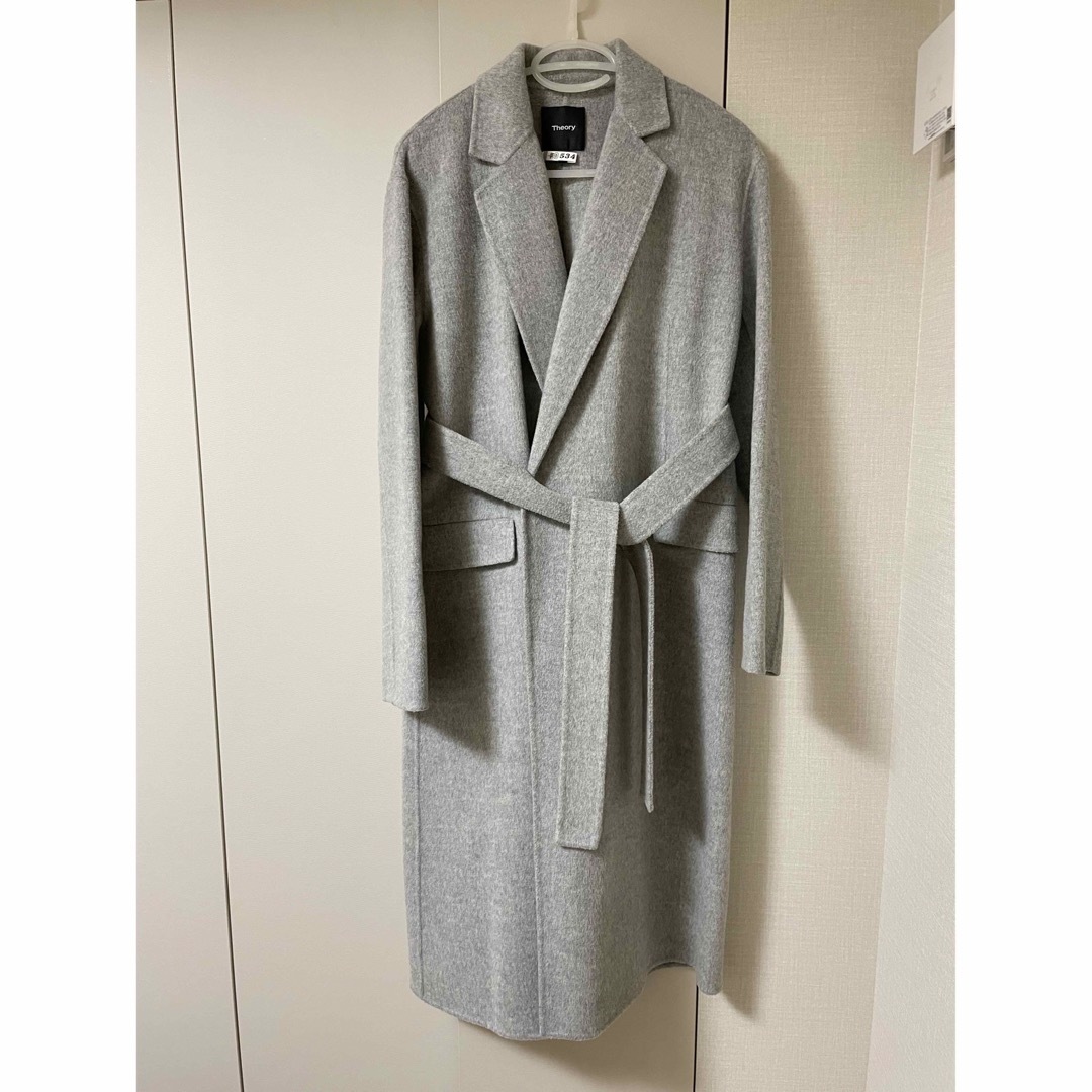 セオリー カシミヤ混 NEW DIVIDE LUXE BELT COAT J-