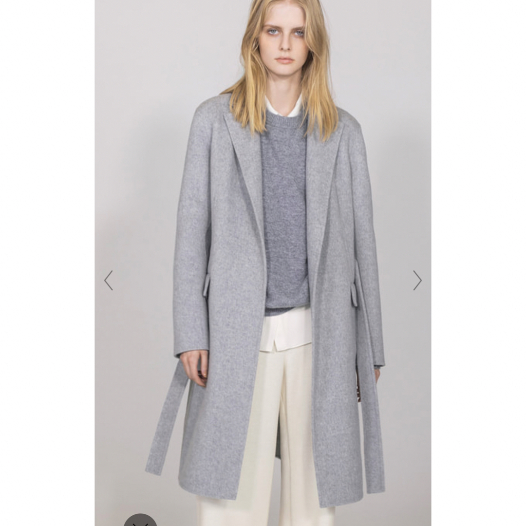 セオリー カシミヤ混 NEW DIVIDE LUXE BELT COAT J-