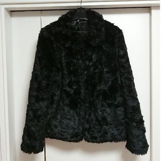 H&M - H＆M コート フェイクファー ピンク チェーン ゴールド金具の ...