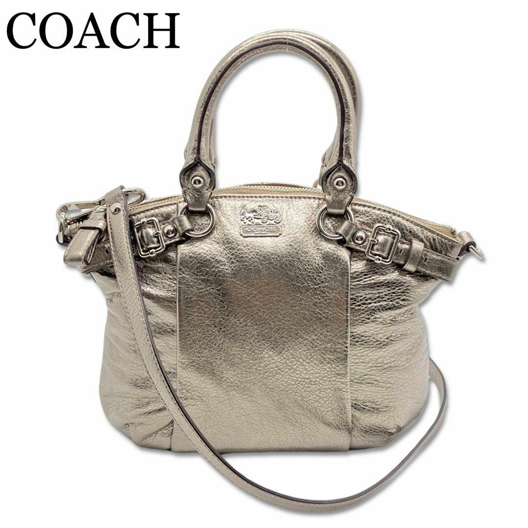 COACH - コーチ レザー 2WAY ハンドバッグ ショルダーバッグ 肩掛け