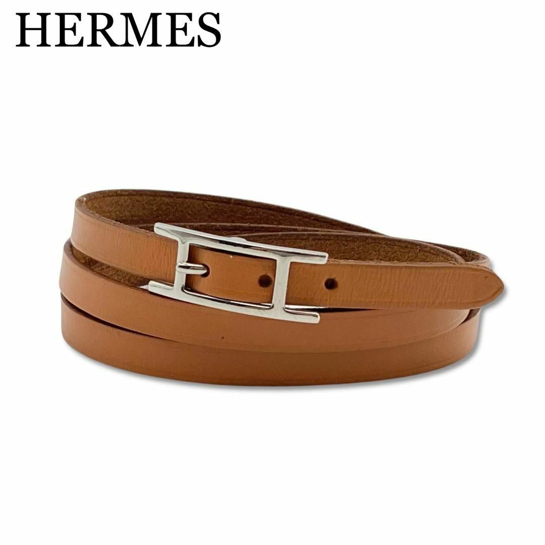 Hermes - エルメス アピ3 タンデム レザー ブレスレット チョーカー