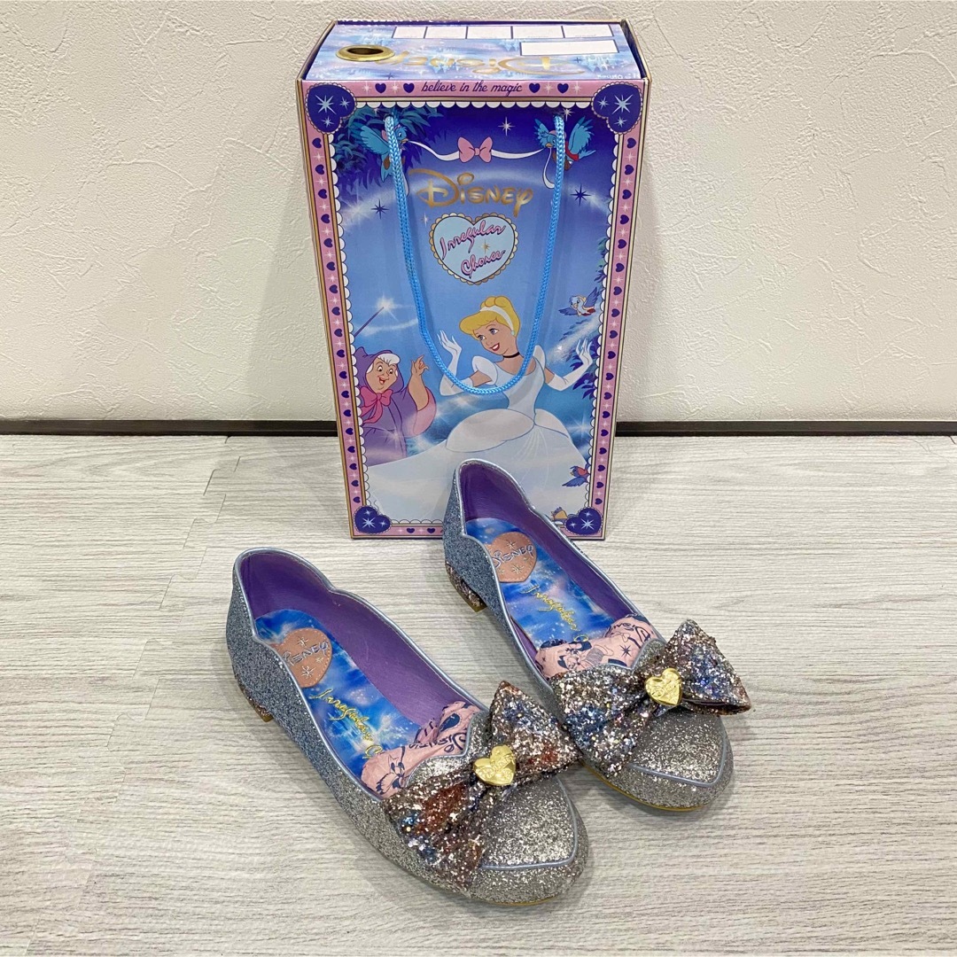 Irregular Choice(イレギュラーチョイス)の美品 イレギュラーチョイス シンデレラ ブルー フラットシューズ 23cm レディースの靴/シューズ(ハイヒール/パンプス)の商品写真