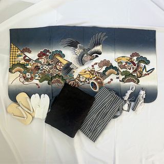 男の子 七五三 着物 袴 小物セット 中古品 ゴールドの通販|ラクマ