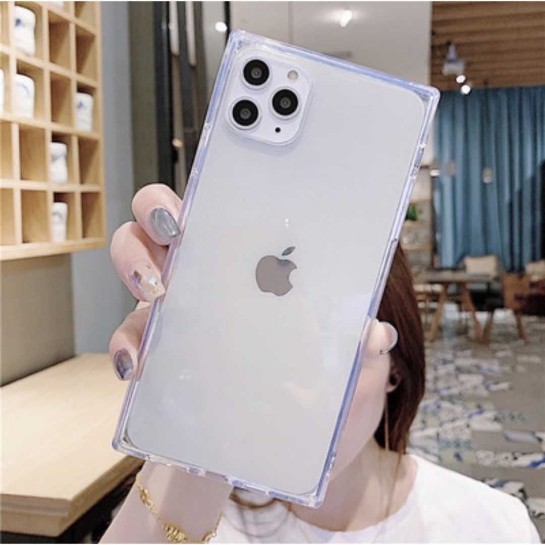 iPhone14pro ケース　クリア　スクエア　iPhoneケース　韓国 スマホ/家電/カメラのスマホアクセサリー(iPhoneケース)の商品写真