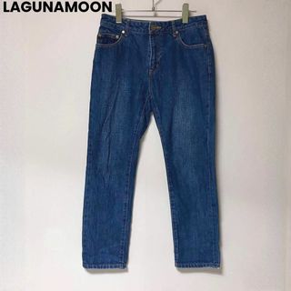 ラグナムーン(LagunaMoon)のks59 LAGUNAMOON デニムパンツ ジーンズ フルレングス 日本製 綿(デニム/ジーンズ)