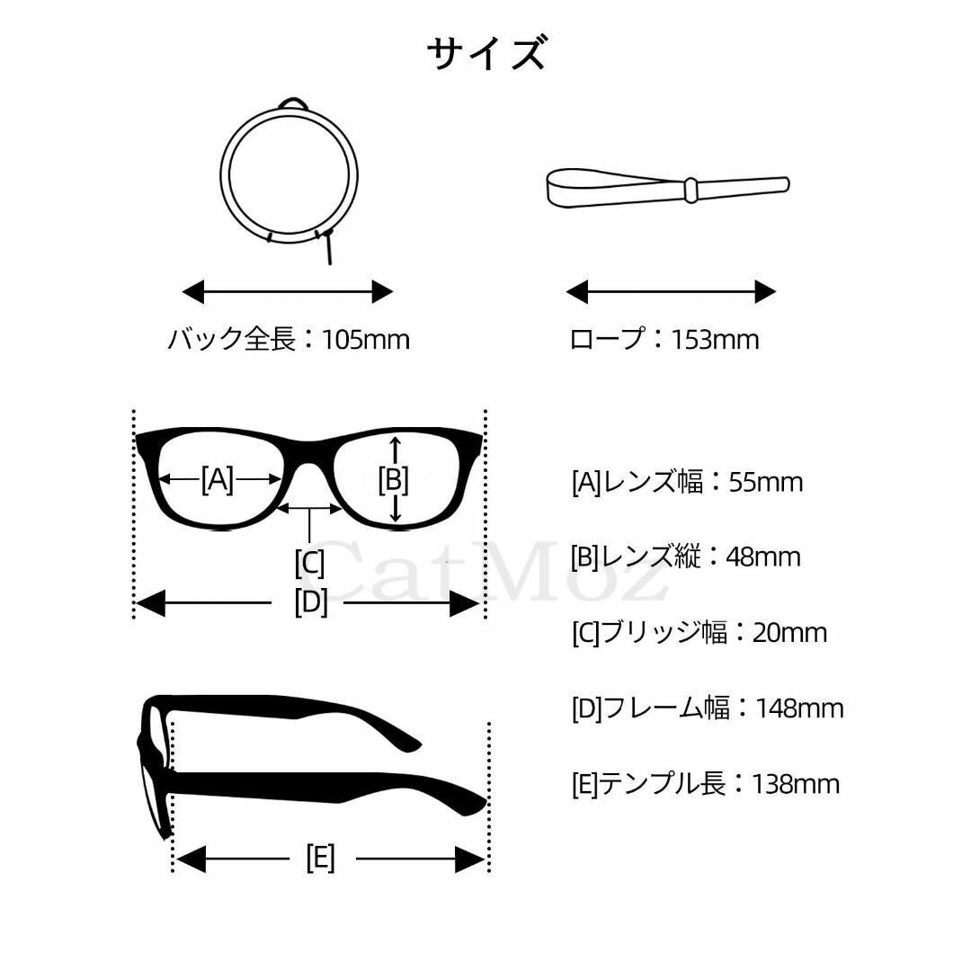 【色: ミルクティー】[CatMoz] 折りたたみサングラス UV400カットP 7