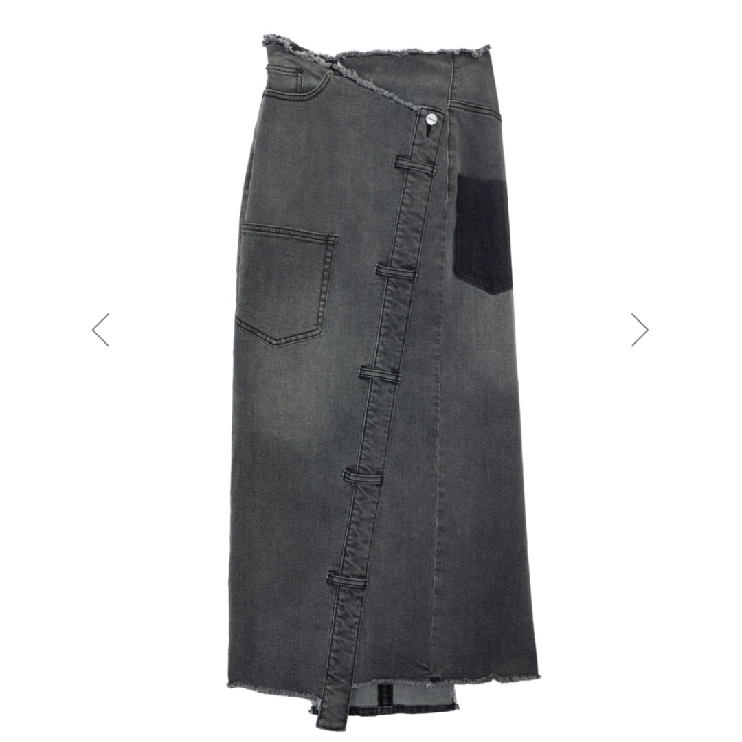 AMERI REMAKE DENIM SKIRT