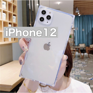 iPhone12 ケース　クリア　スクエア　iPhoneケース　韓国(iPhoneケース)
