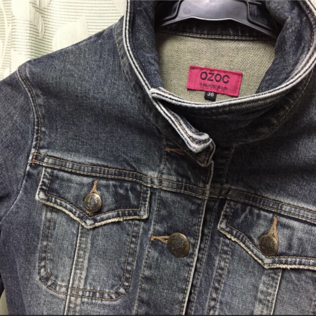 OZOC(オゾック)の【ERI様専用】OZOCスタンドカラーGジャン レディースのジャケット/アウター(Gジャン/デニムジャケット)の商品写真