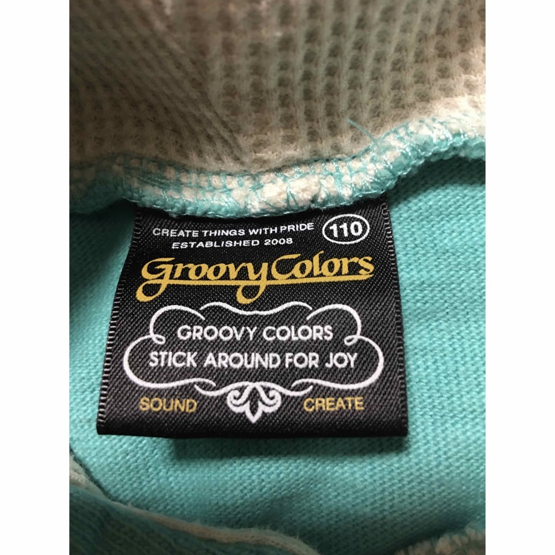 Groovy Colors(グルービーカラーズ)のグルービーカラーズキッズパーカー中古美品110 キッズ/ベビー/マタニティのキッズ服男の子用(90cm~)(ジャケット/上着)の商品写真