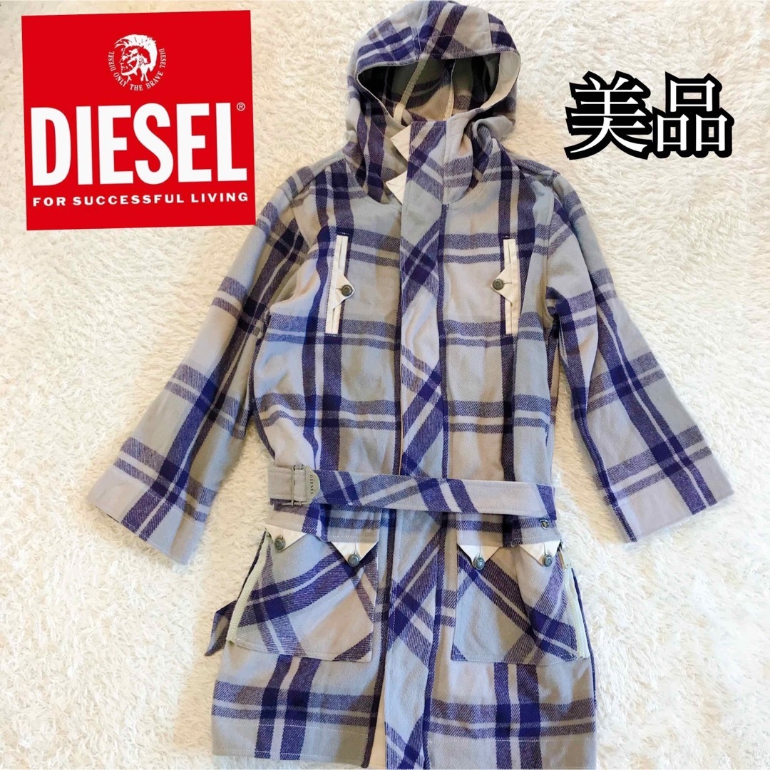 DIESEL - 希少デザイン DIESELディーゼル チェスターコート 紫 ...