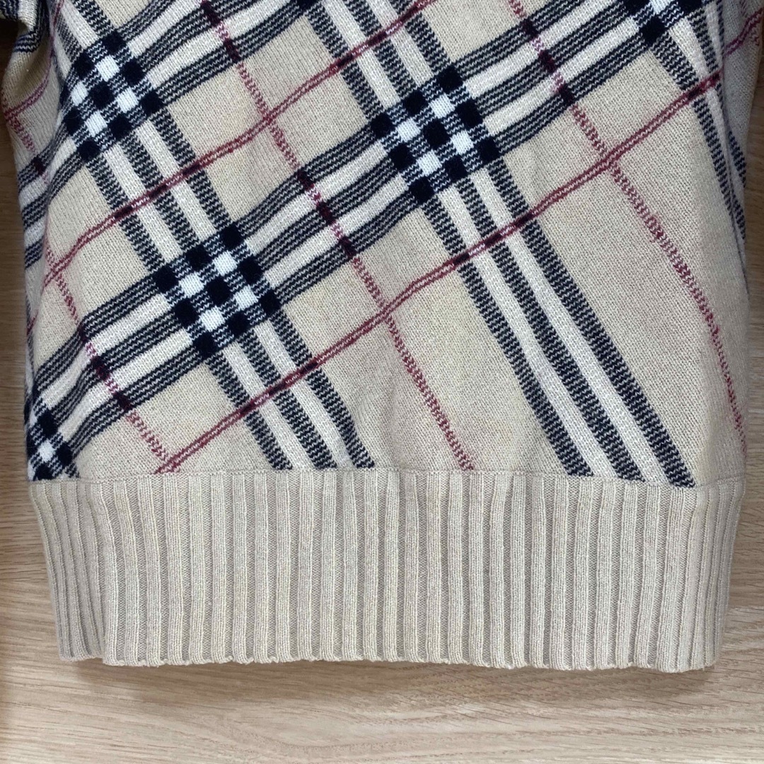 BURBERRY LONDON カシミヤ混 ノバチェック セーター ニット 2-