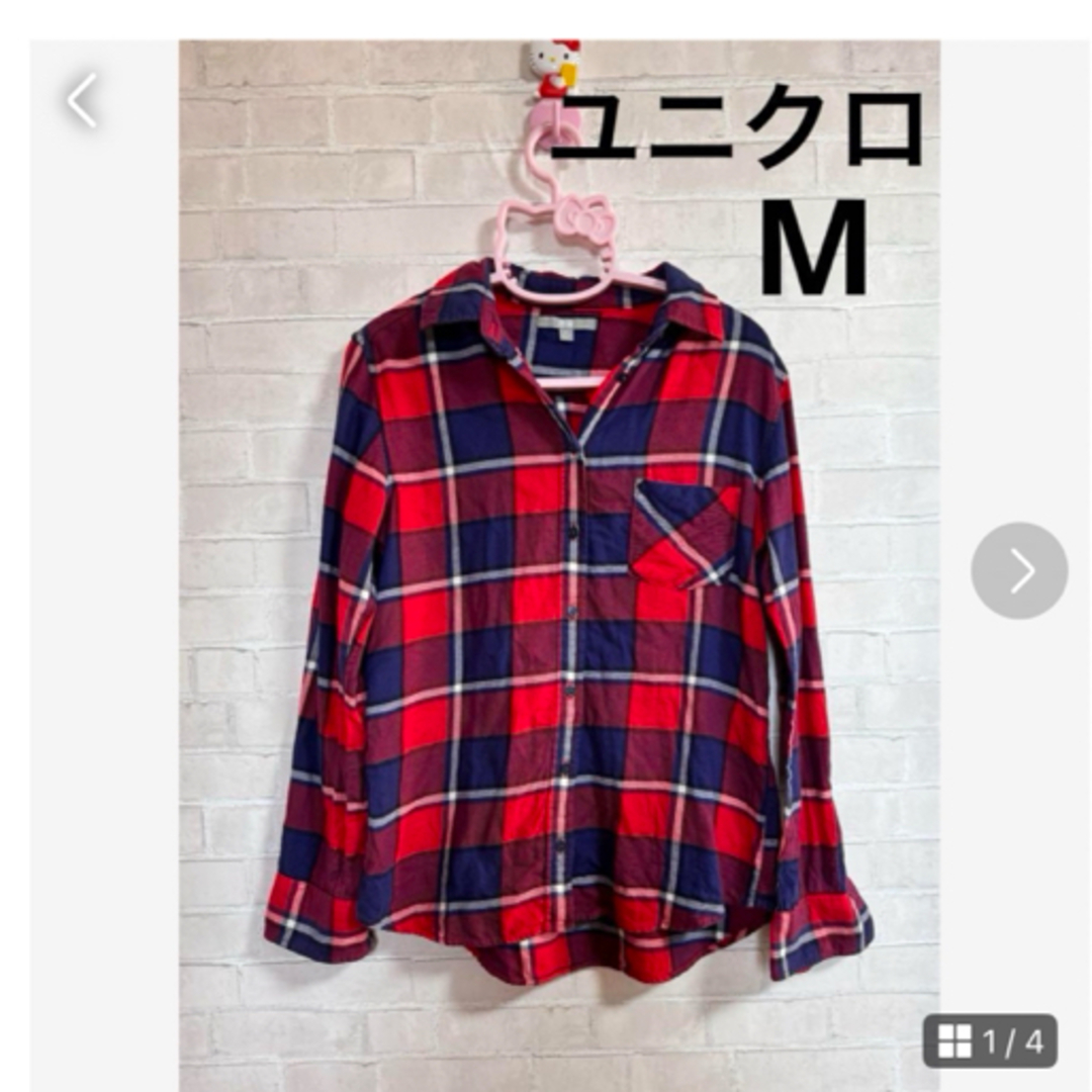 UNIQLO(ユニクロ)のチェック柄シャツ　カジュアル.ロペピクニック.GU. レディースのトップス(シャツ/ブラウス(長袖/七分))の商品写真