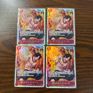 ワンピース(ONE PIECE)のワンピースカード 頂上決戦 エース SR 4枚(シングルカード)