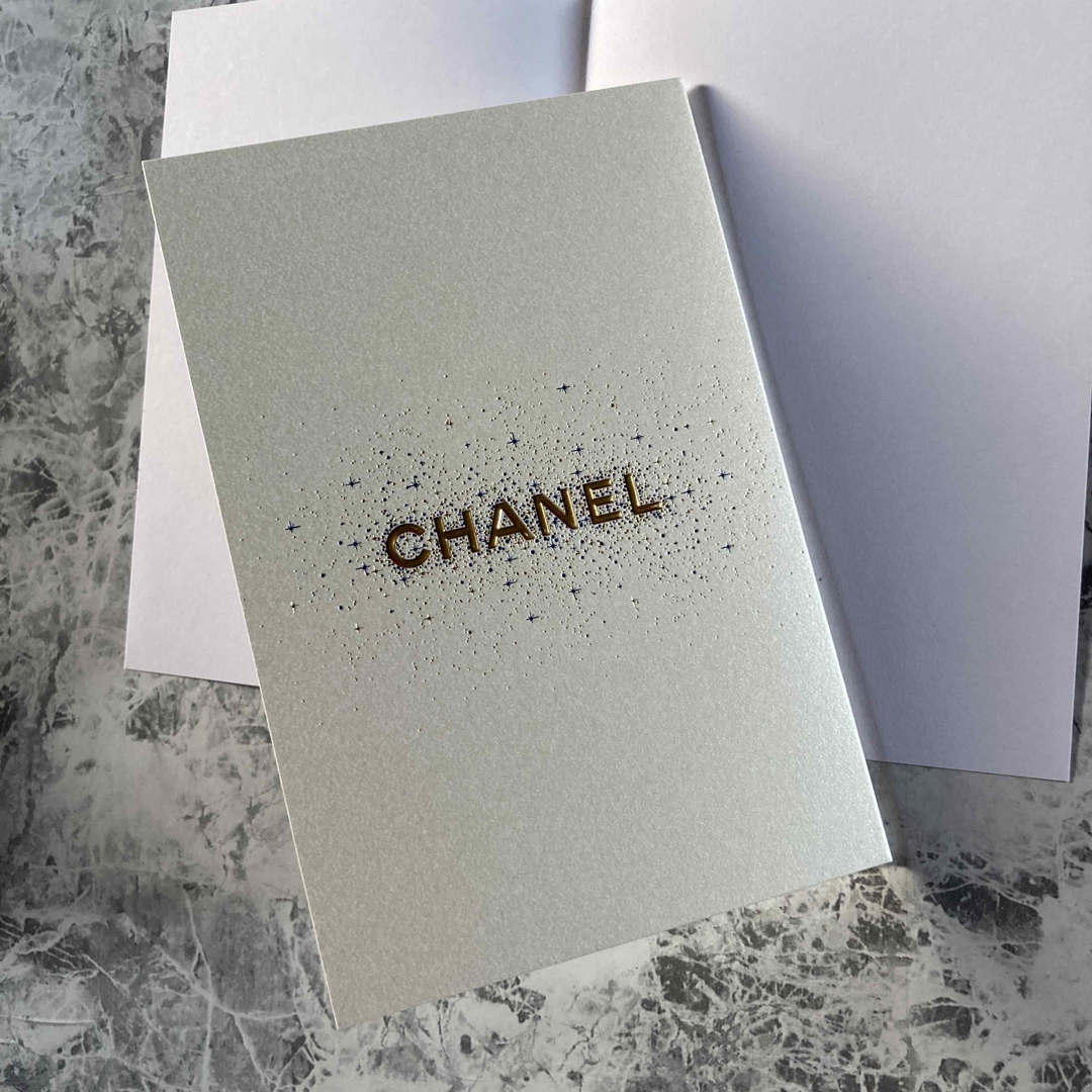 CHANEL(シャネル)のCHANEL  シャネル  メッセージカード　　　クリスマスカード ハンドメイドの文具/ステーショナリー(カード/レター/ラッピング)の商品写真