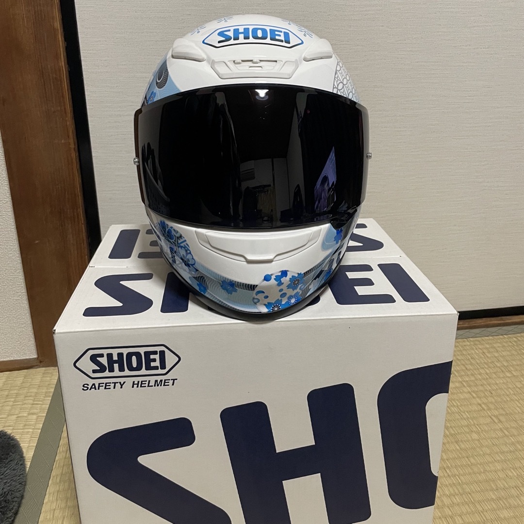 SHOEI Z-7 HARMONIC ハーモニック ブルー/ホワイト Mサイズバイク