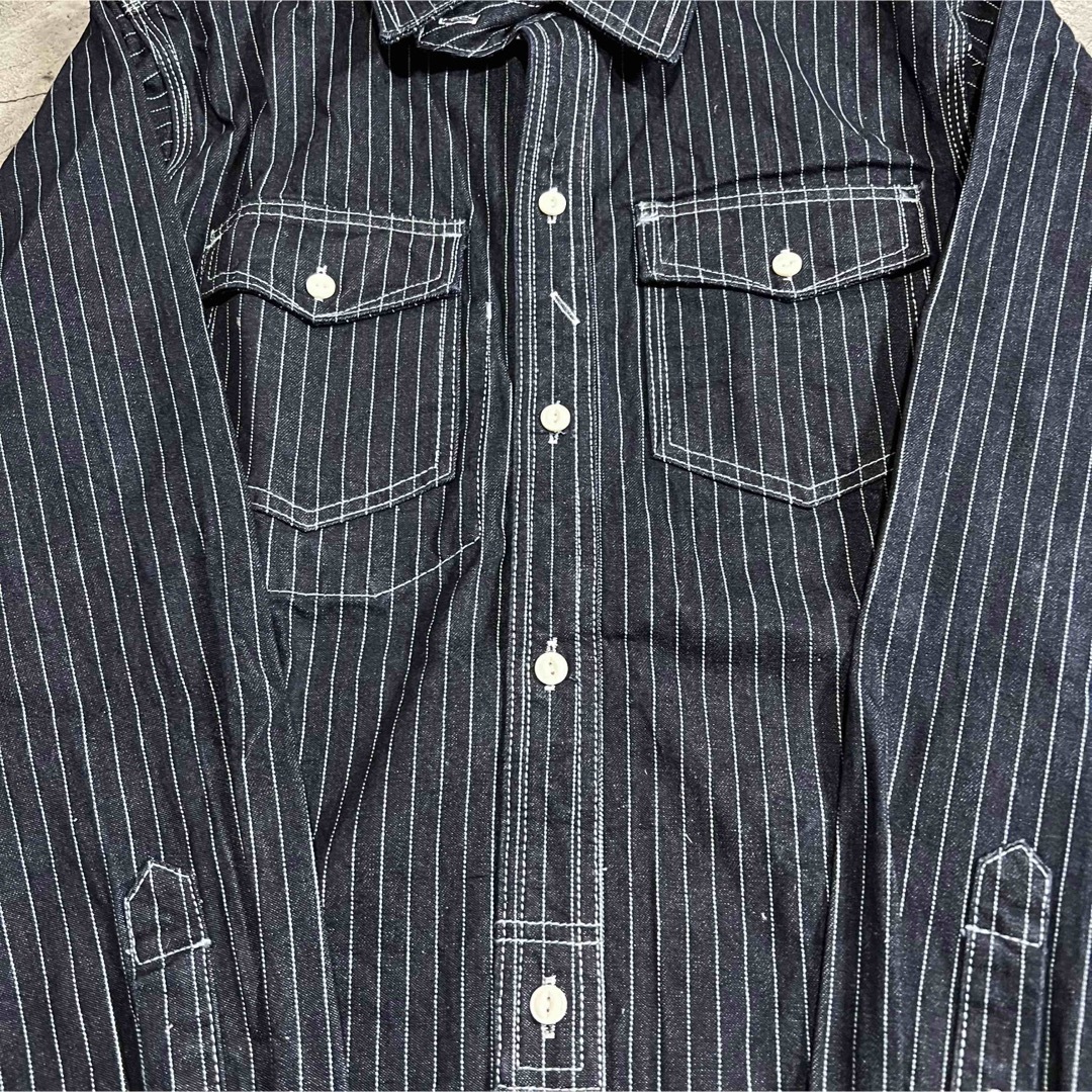 ✅新品✅ ウォバッシュ シャツ デニム アメカジ 2XL ジャケット ミリタリー