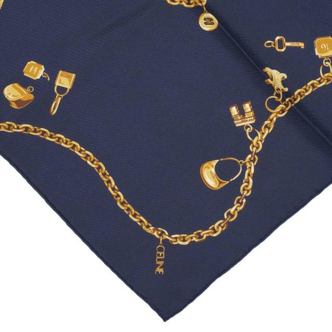 CELINE(セリーヌ) 2AW90166W スクエア シルクツイル CELINE セリーヌ 2AW90166W スクエア シルクツイル Navy