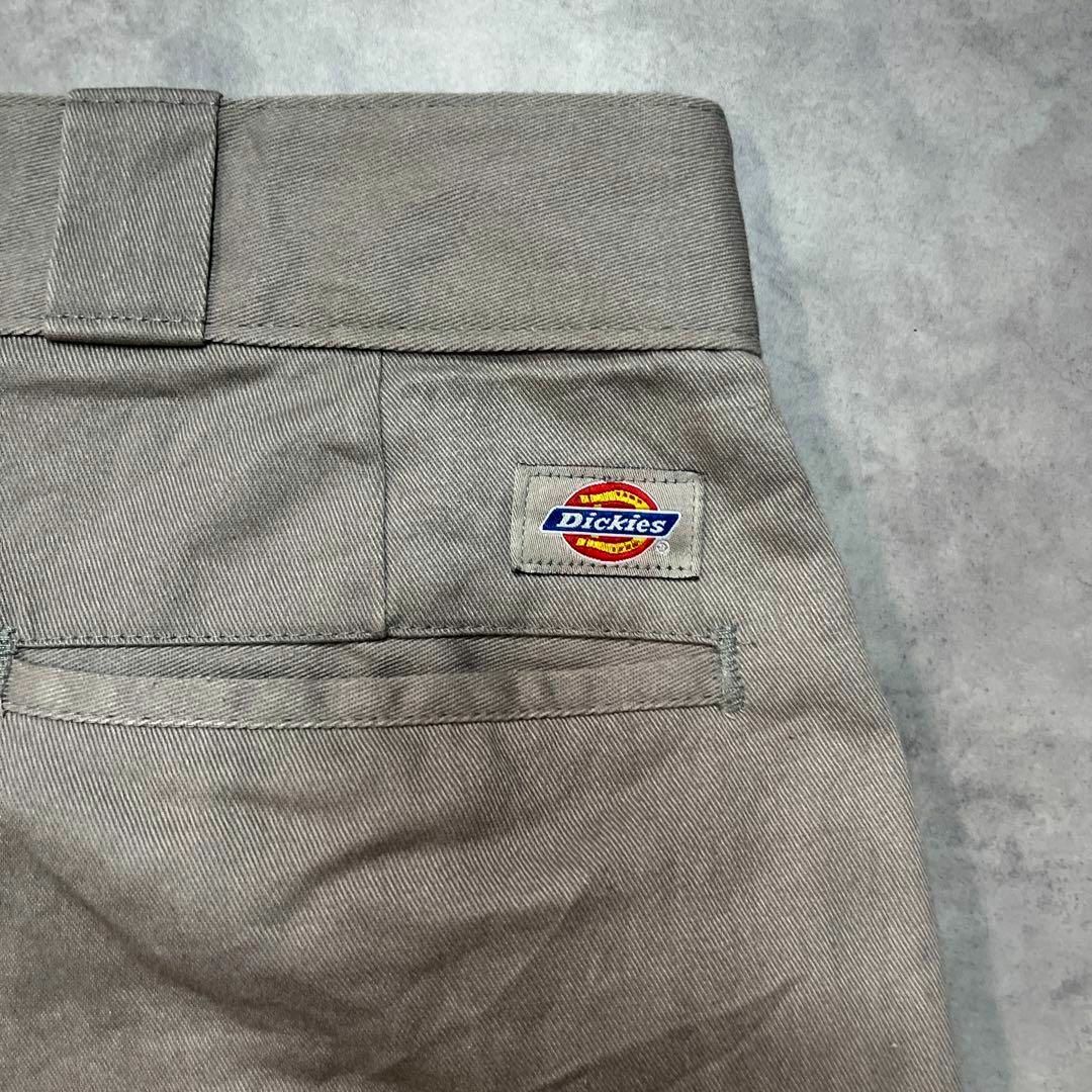 【Dickies】ディッキーズ　グレーワークパンツ　USA製ワークウェア