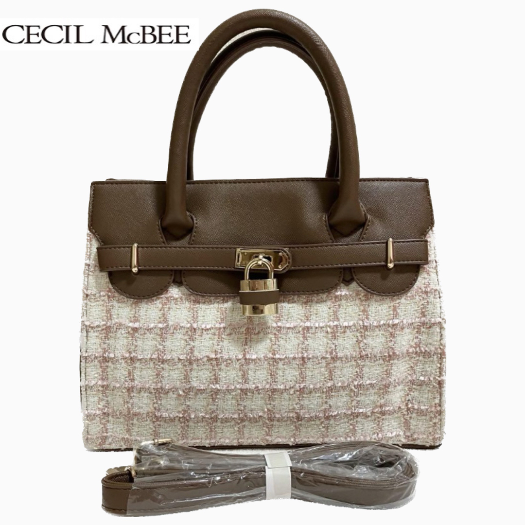 CECIL McBEE(セシルマクビー)のCECIL McBEE ツイードバッグ レディースのバッグ(ハンドバッグ)の商品写真