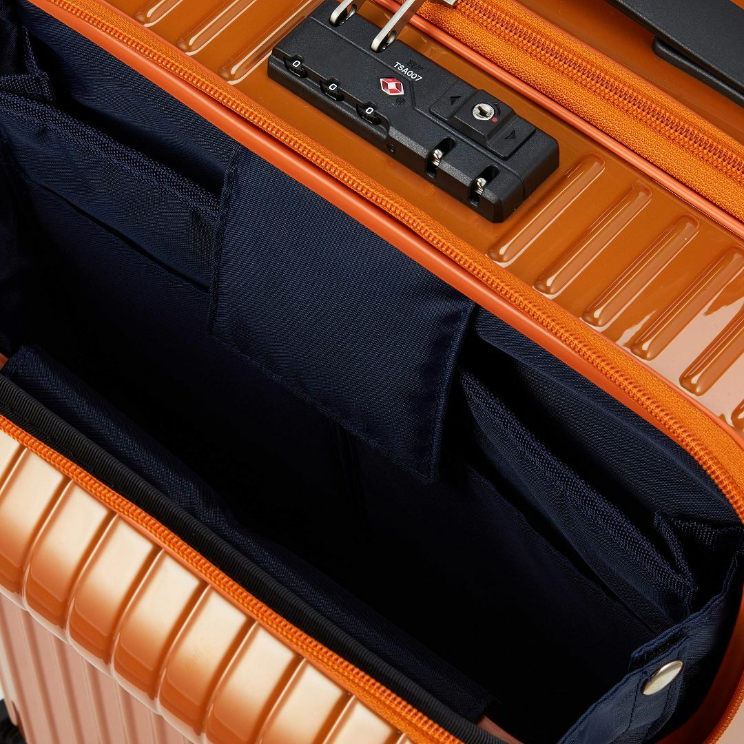 【色:オレンジ】エース スーツケース キャリーケース キャリーバッグ 機内持ち込