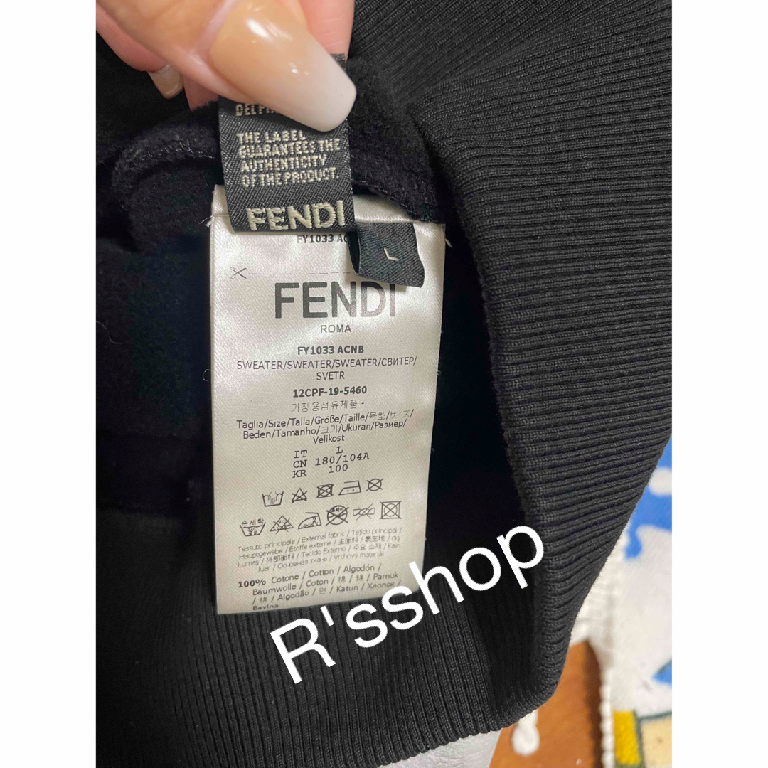 FENDI(フェンディ)の⚡️FENDI⚡️フェンディパーカー 公式サイト購入 Lサイズ クリーニング済 メンズのトップス(パーカー)の商品写真