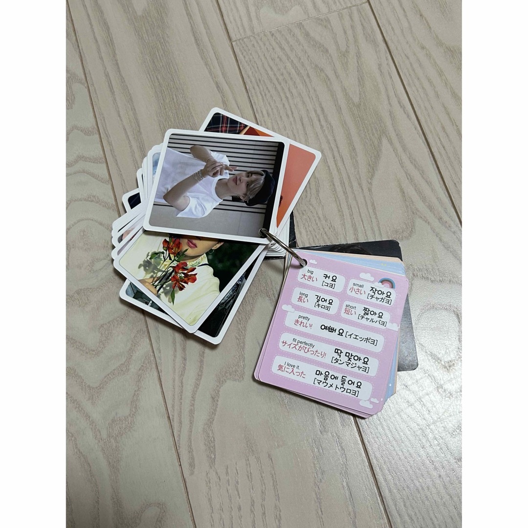 防弾少年団(BTS)(ボウダンショウネンダン)のBTS ジミン　韓国単語カード　おまけつき　バンタン エンタメ/ホビーのタレントグッズ(アイドルグッズ)の商品写真