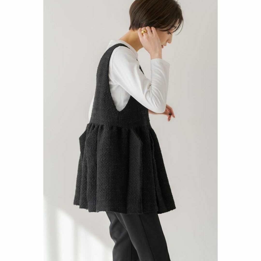 完売 regleam ツイードペプラムベスト TWEED PEPLUM VEST¥15980サイズ