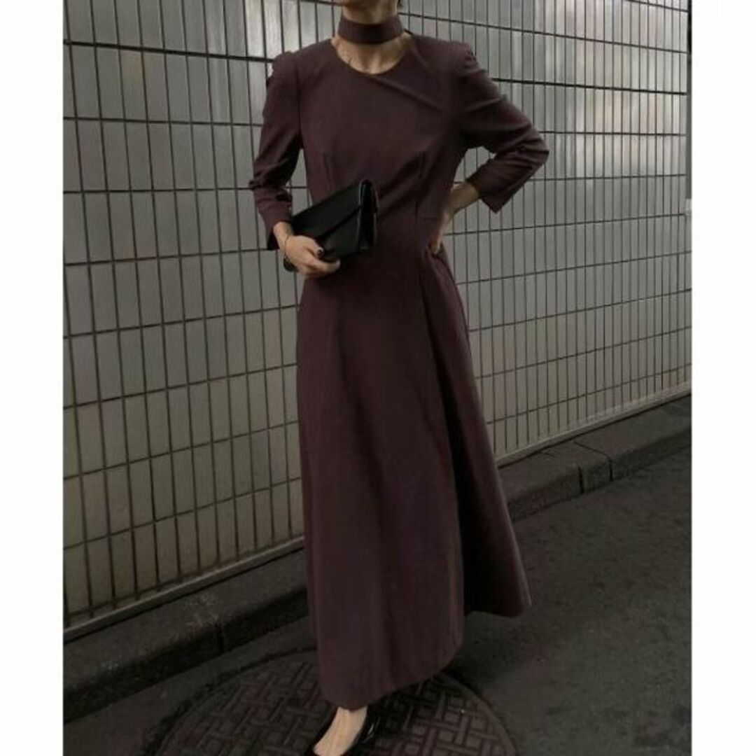 AMERI アメリ★ECO WOOL LONG SHIRT COAT★ブラウン