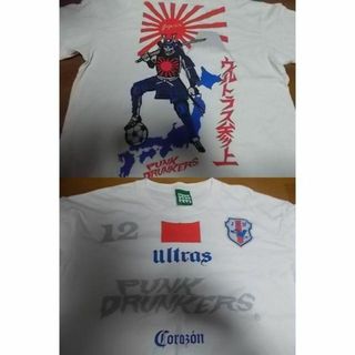 パンクドランカーズ(PUNK DRUNKERS)のpunkdrunkers ULTRAS ウルトラス Tシャツ XL サッカー 侍(Tシャツ/カットソー(半袖/袖なし))