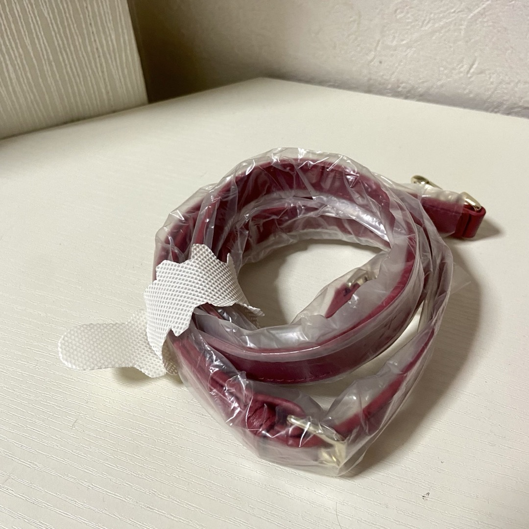 「美品」ポールスミス プリントストライプ ハンドバッグ 2way レザー レッド