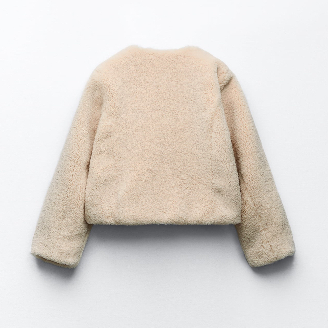 ZARA - ZARA フェイクボアジャケット ロブスタークラスプの通販 ZARA - ZARA フェイクボアジャケット ロブスタークラスプの通販