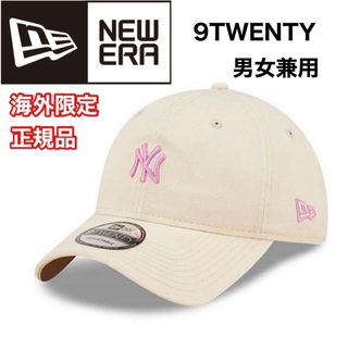 ニューエラー(NEW ERA)の9TWENTY ニューエラ キャップ NY レディース 帽子 ベージュ ピンク (キャップ)