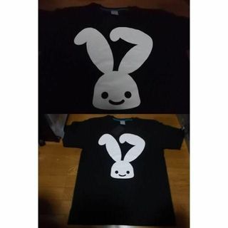 キューン(CUNE)の新品 cune キューン うさぎ Tシャツ L 黒 2018年8月17日 当日(Tシャツ/カットソー(半袖/袖なし))