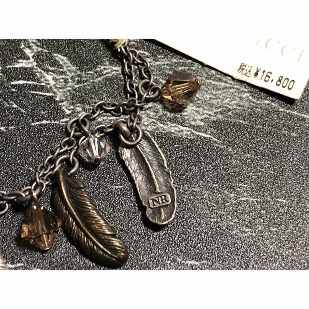 デットストック ニナリッチ フェザー ブレスレット NINA RICCI ビーズ