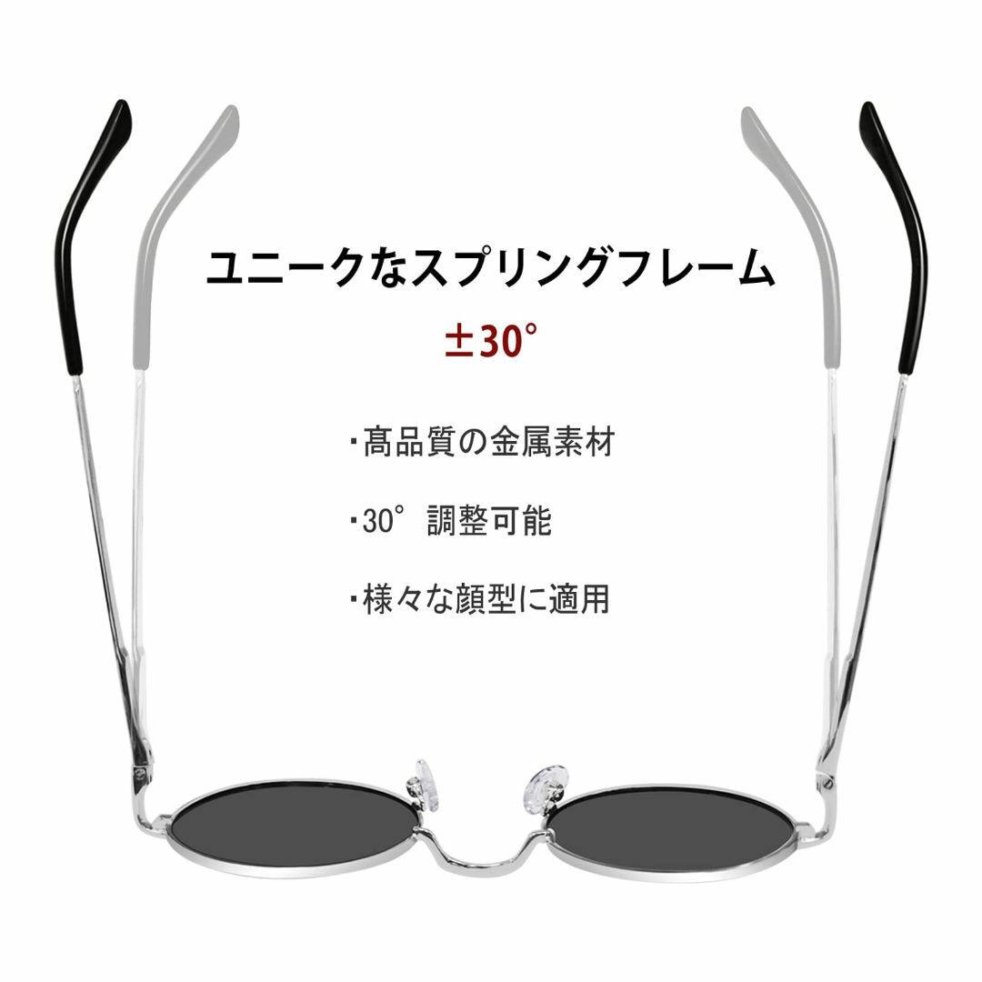 【色: 【H】フレーム:シルバー 　レンズ：ミラー グリーン】[KANASTAL