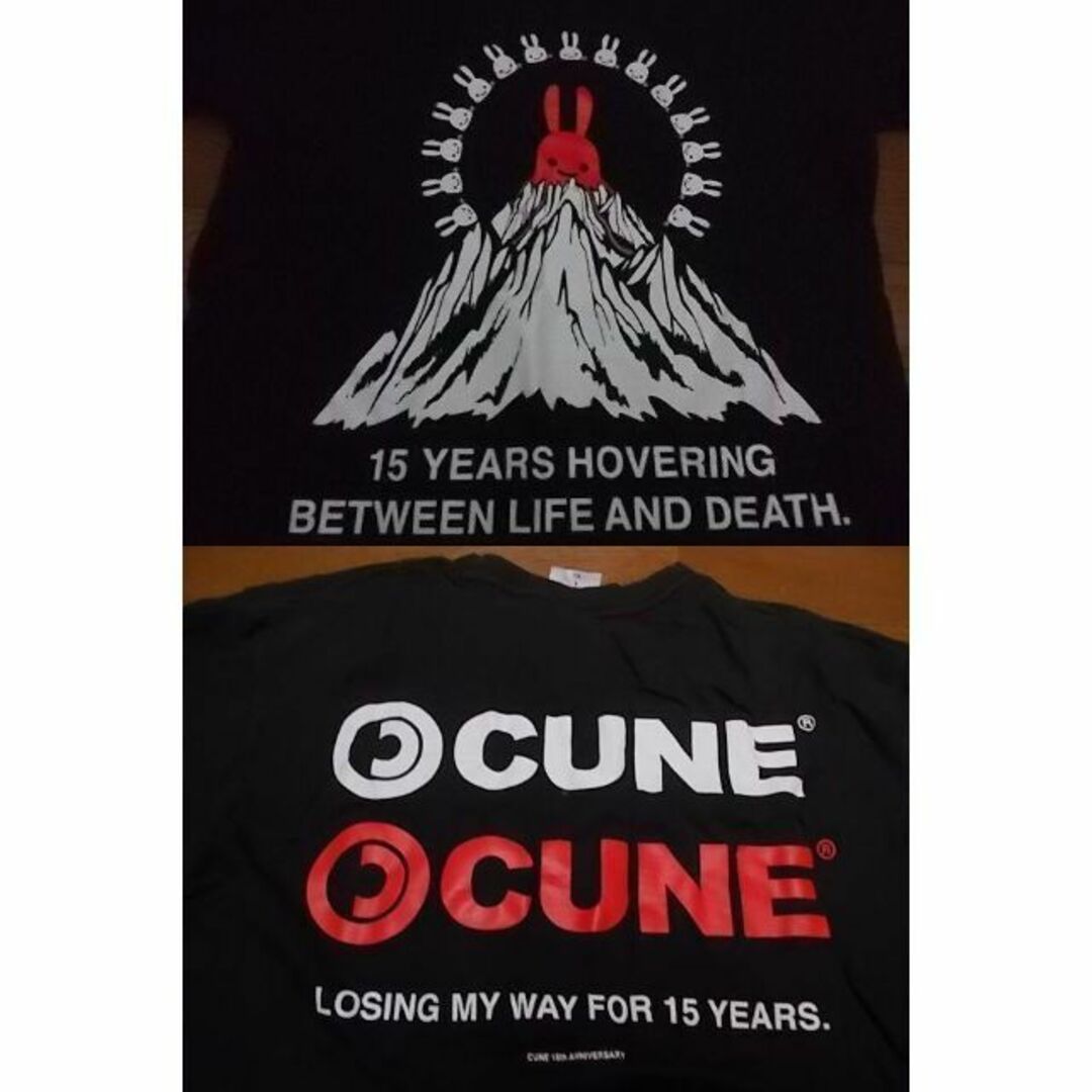 cune キューン 15周年記念 Tシャツ M 富士山 山脈 山 キャンプ