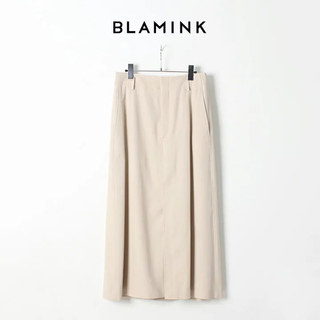 ブラミンク(BLAMINK)のBLAMINK ブラミンク ウールコットン ロングトラペーズスカート(ロングスカート)