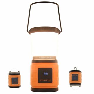 【色:オレンジ】ランタン LED キャンプランタン 超高輝度1200ルーメン実用(ライト/ランタン)
