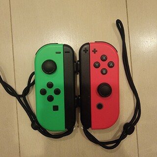 Nintendo Switch ジョイコン ネオングリーン、ネオンピンク(その他)