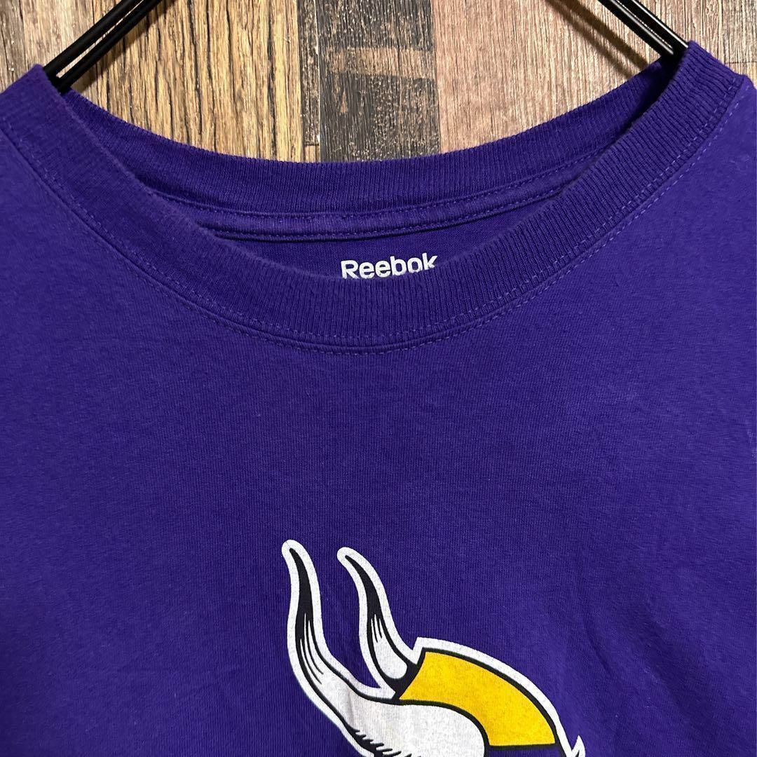 リーボック ミネソタ・バイキングス NFL Tシャツ 2XL パープル US